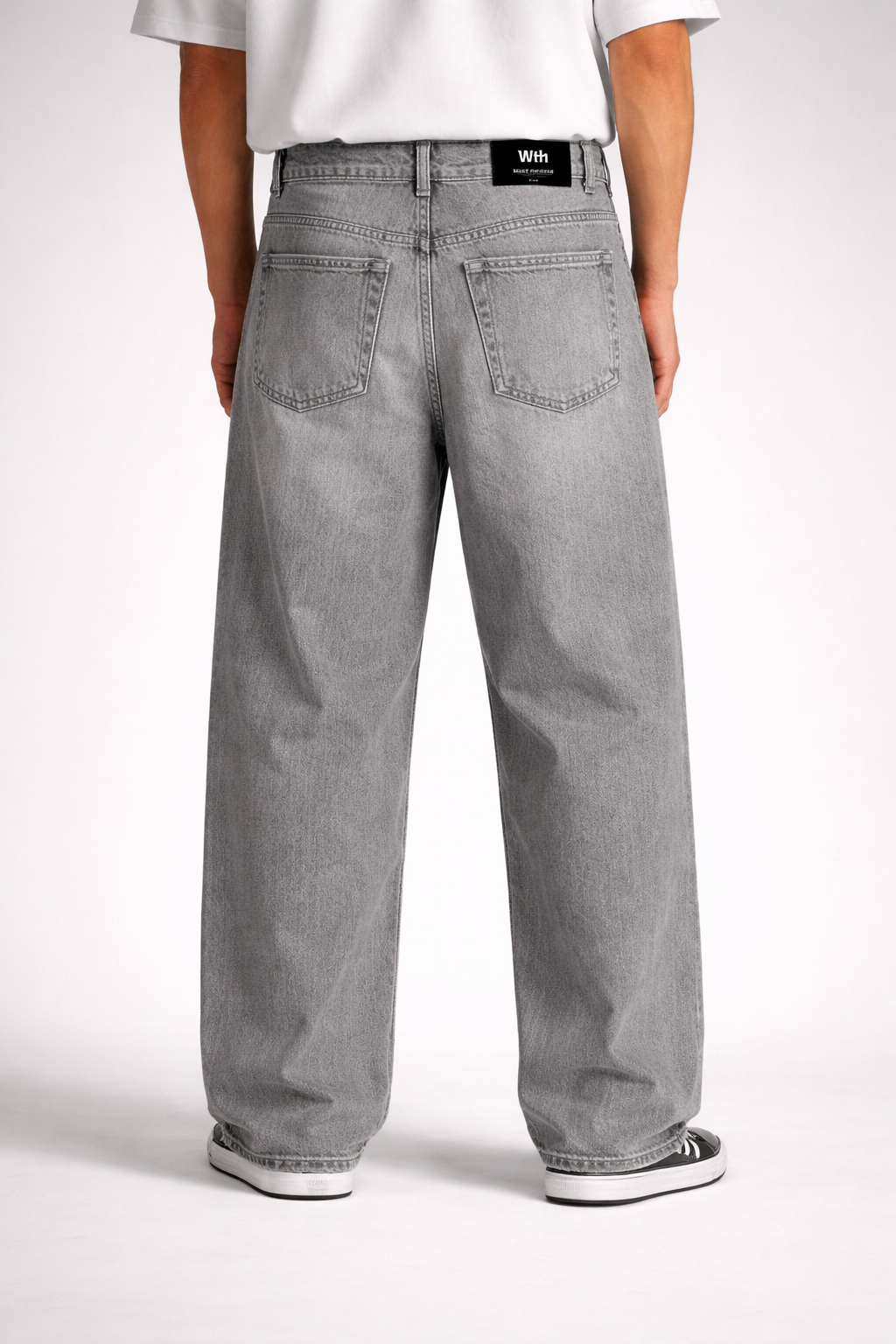 Grey Baggy Denim Jeans