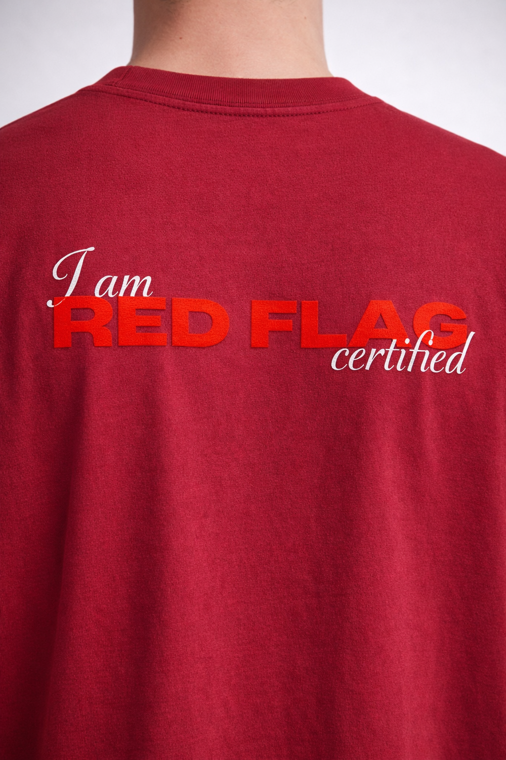 Certified Red Flag Red Oversized T-Shirt