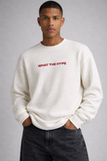Basic White Waffle Knit Pullover
