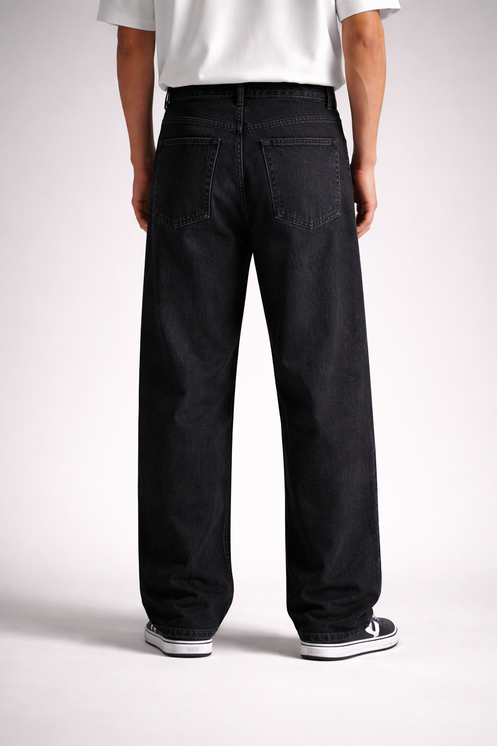 Black Baggy Denim Jeans