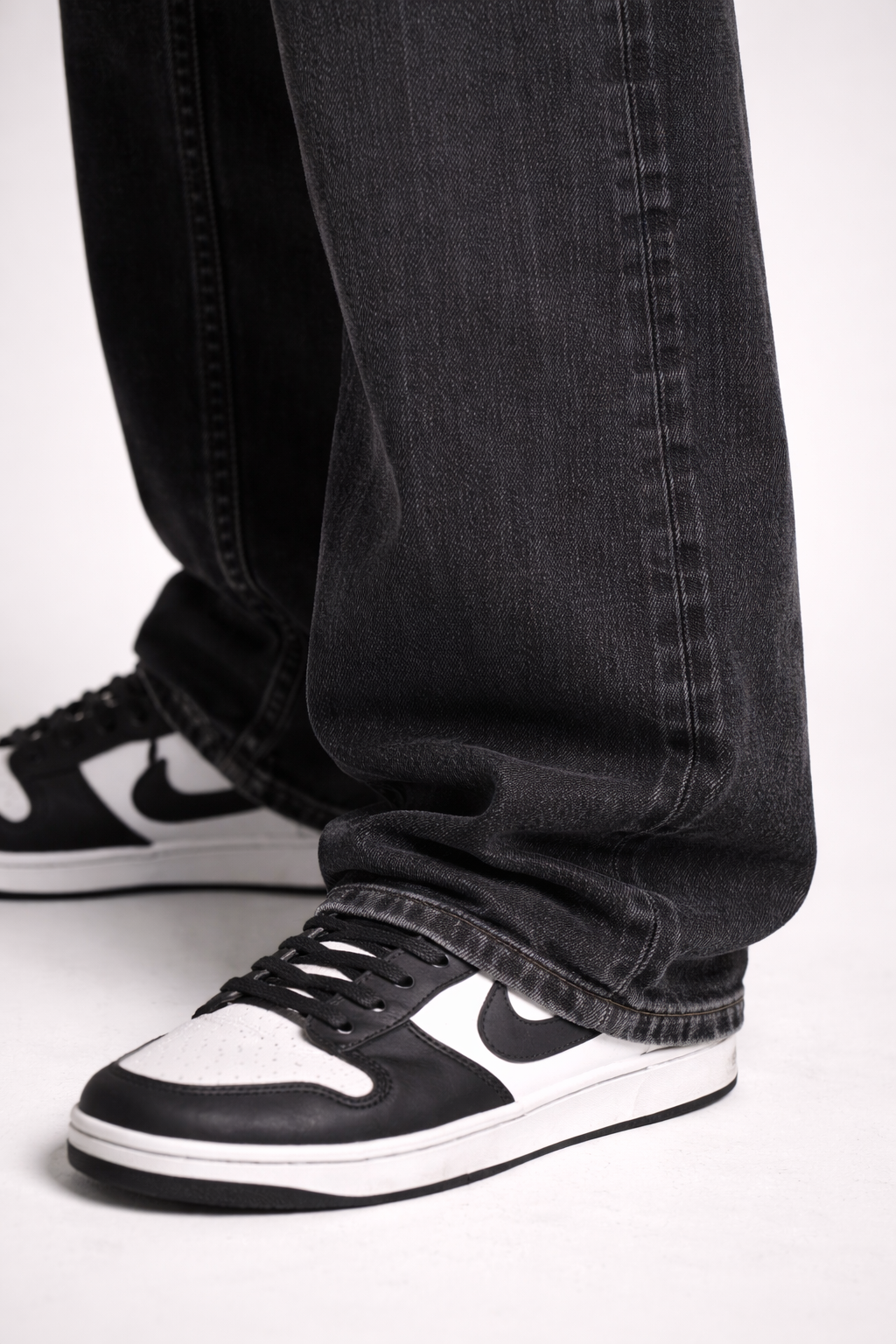 Black Baggy Denim Jeans